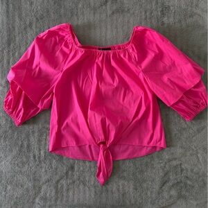 INC International Concepts Fuchsia Off-Shoulder Blouse